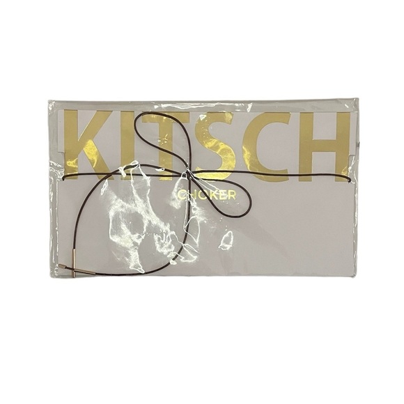 Kitsch Brown Wire Bow Tie Dainty Choker - Picture 1 of 9
